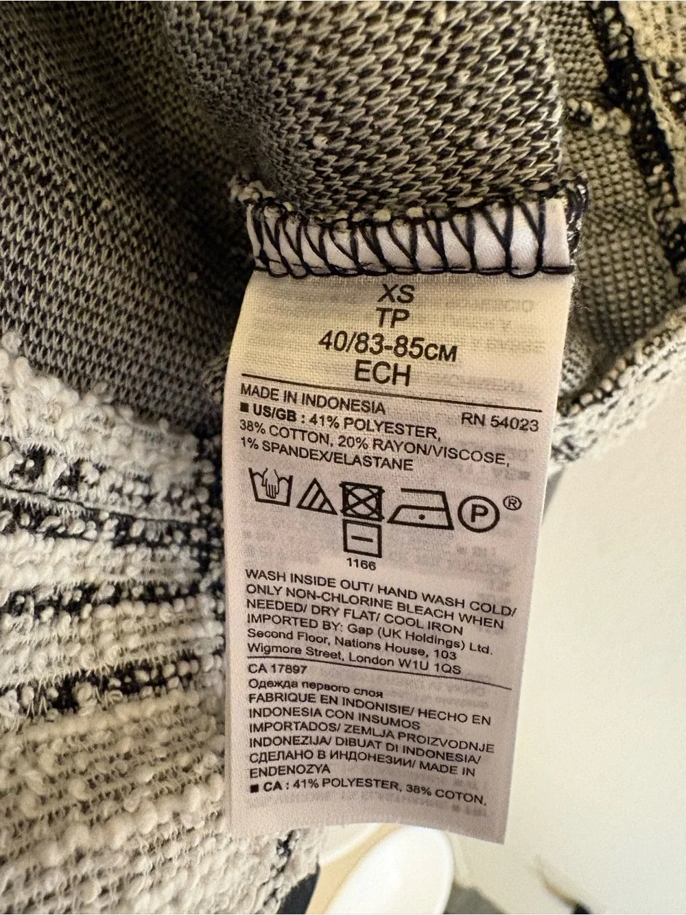 Banana Republic Black & White Windowpane Ruffle-Trim Midi Dress - Picture 5 of 5